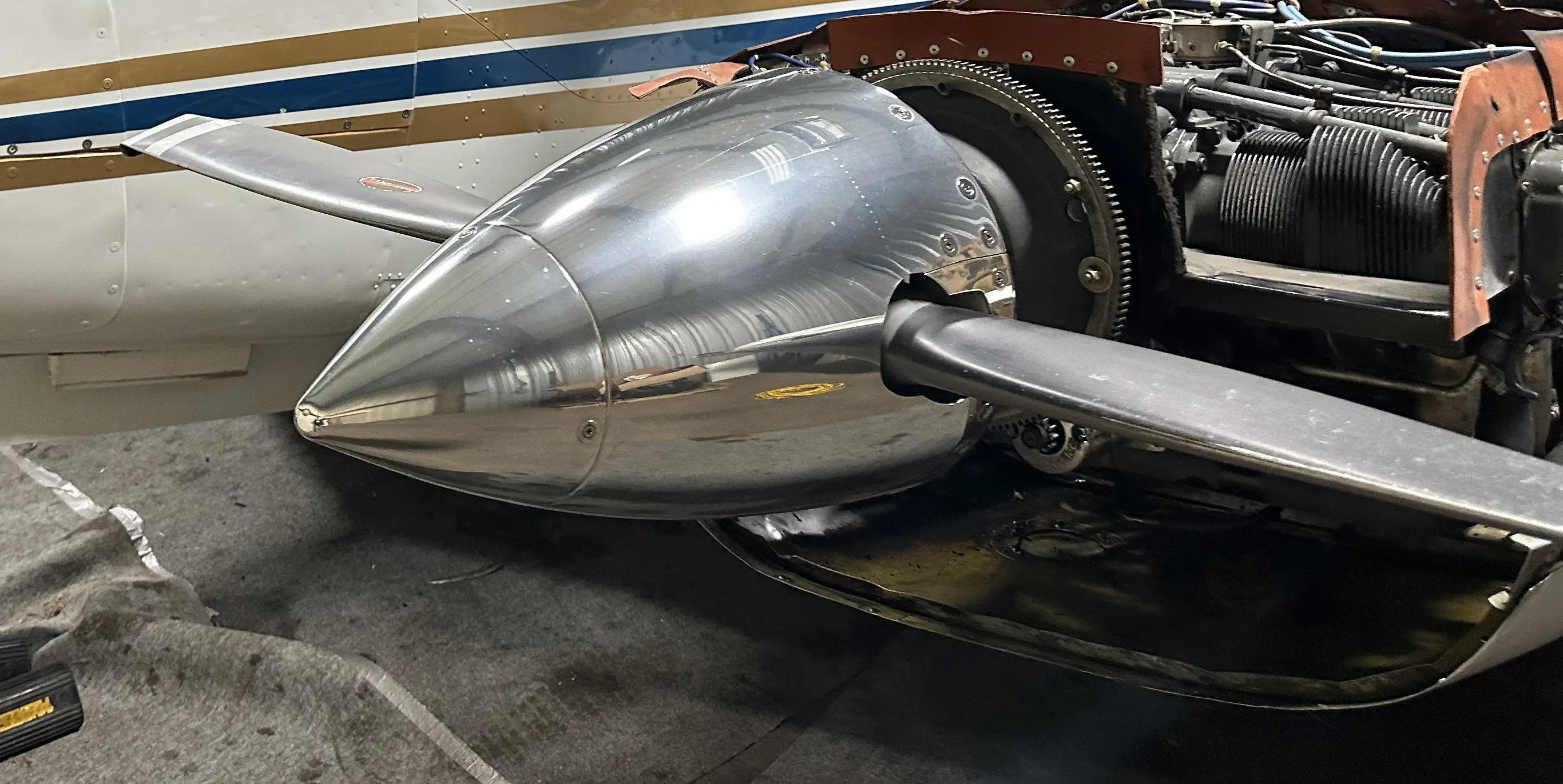 Aircraft exterior after detailing