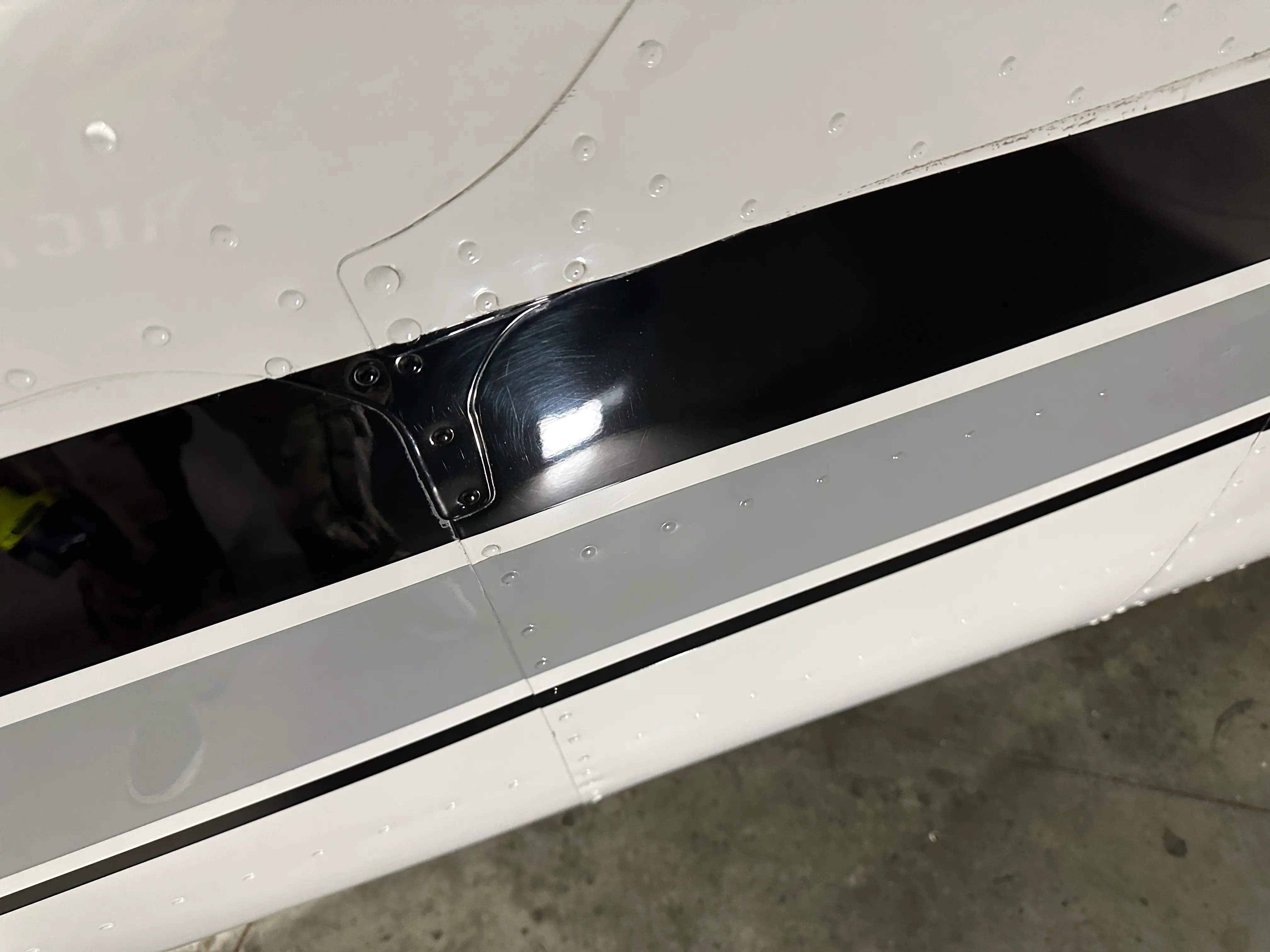 Aircraft exterior after detailing