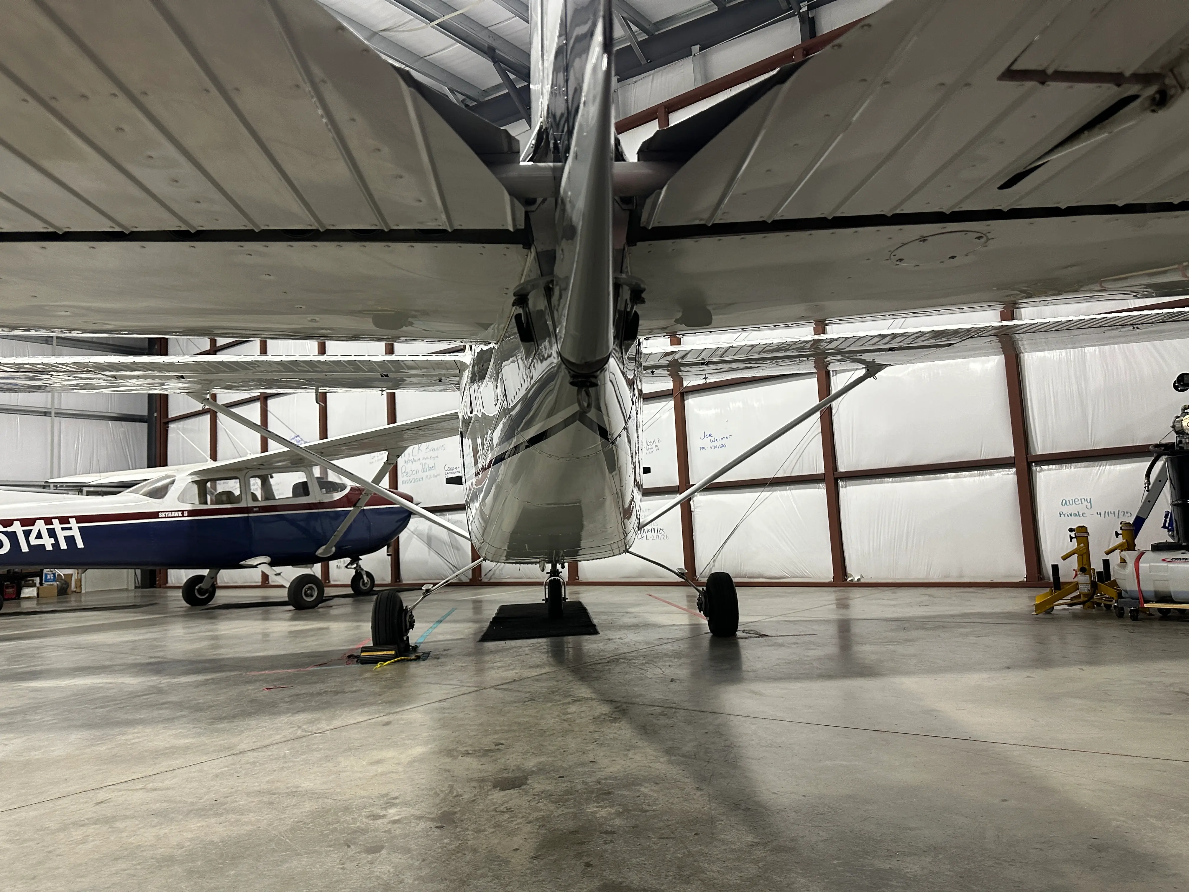 Aircraft exterior after detailing